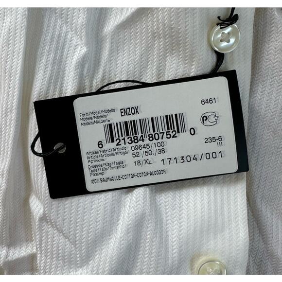 NWT $95 Hugo Boss Button Down Shirt Size 18 v - Picture 5 of 11
